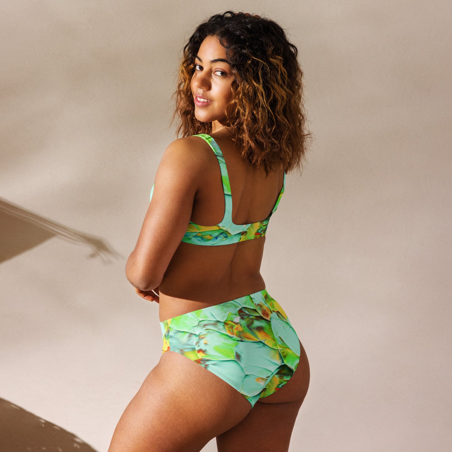Honeycomb - Recycled high-waisted bikini