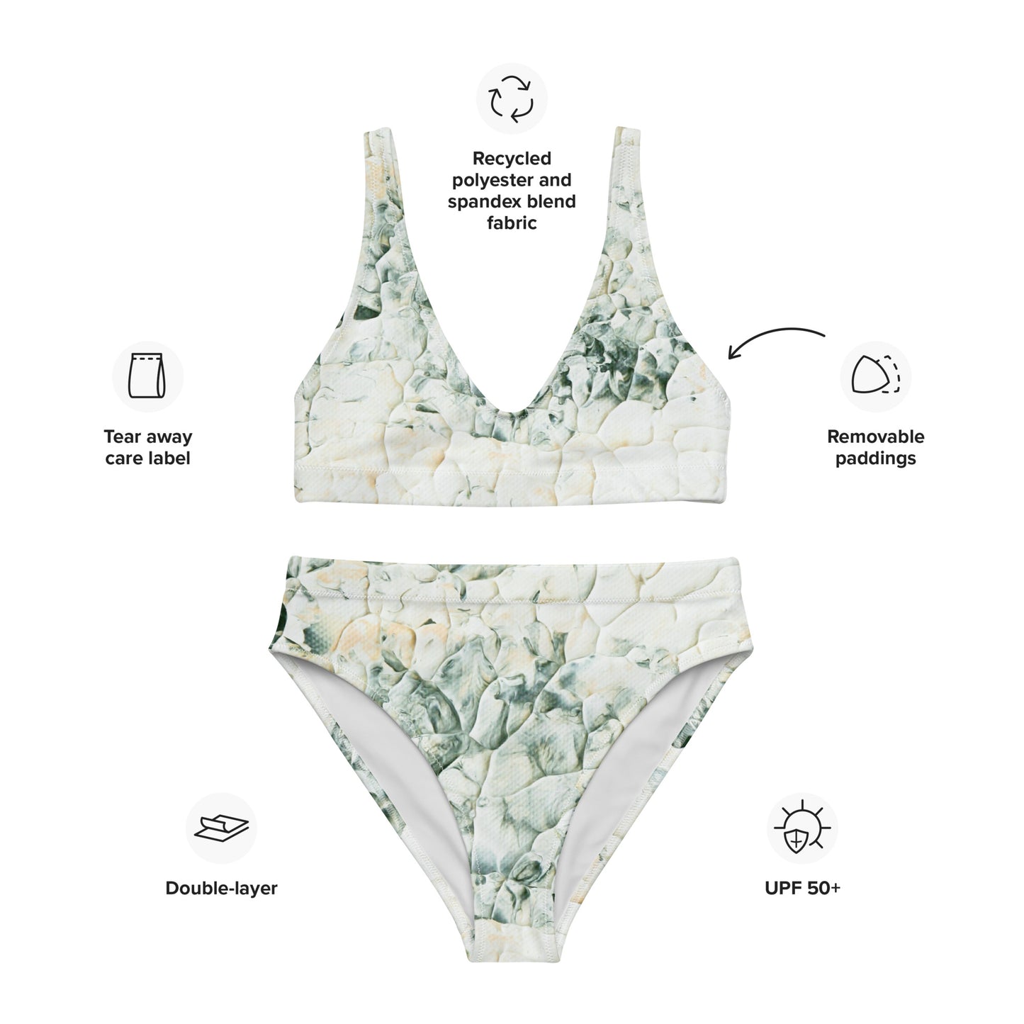 Air - Recycled high-waisted bikini