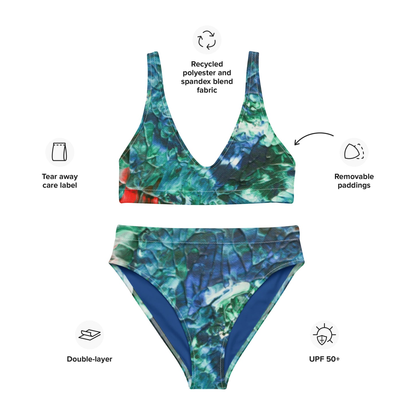 Water - Recycled high-waisted bikini