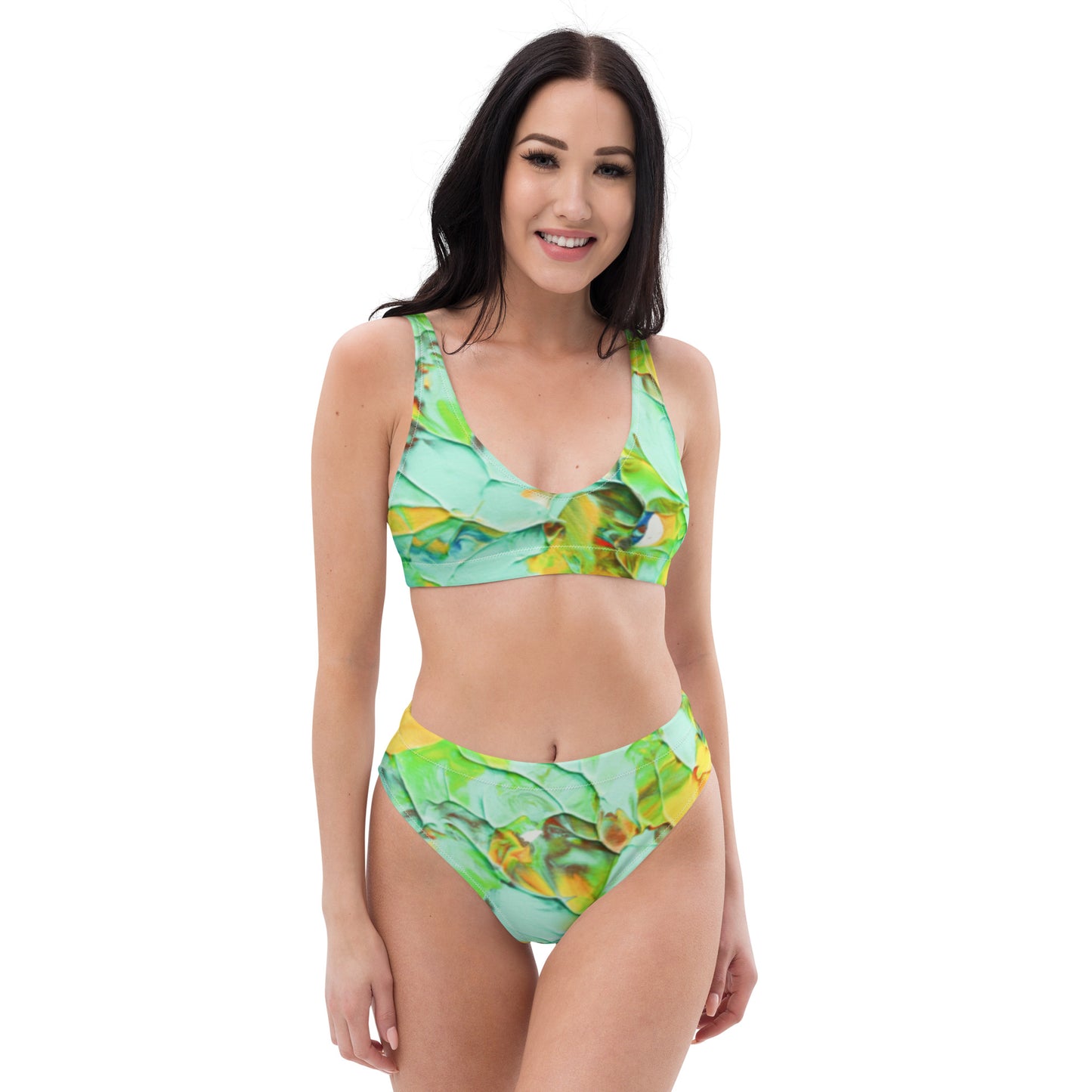 Honeycomb - Recycled high-waisted bikini