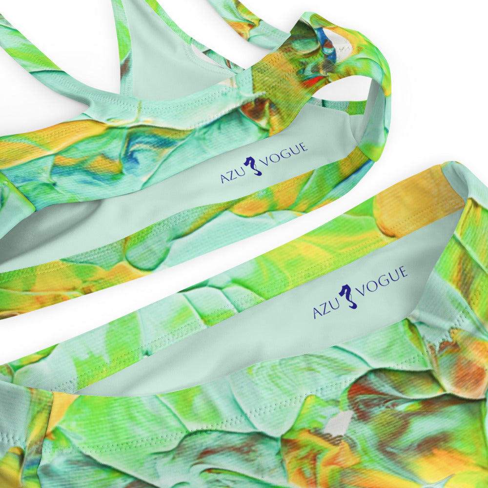 Honeycomb - Recycled high-waisted bikini