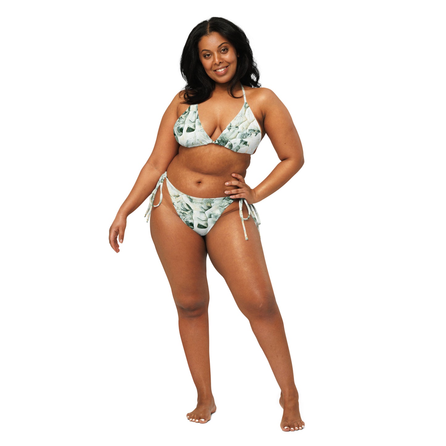Air - All-over print recycled string bikini