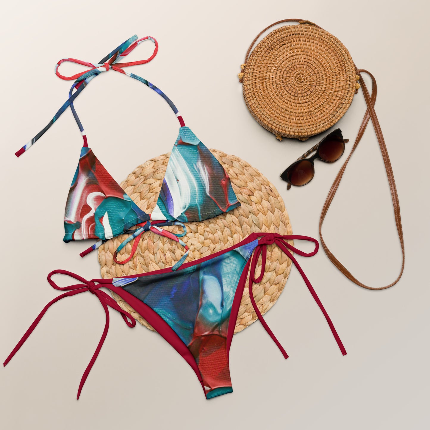 Desire - All-over print recycled string bikini
