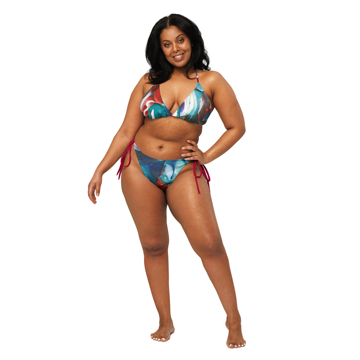Desire - All-over print recycled string bikini