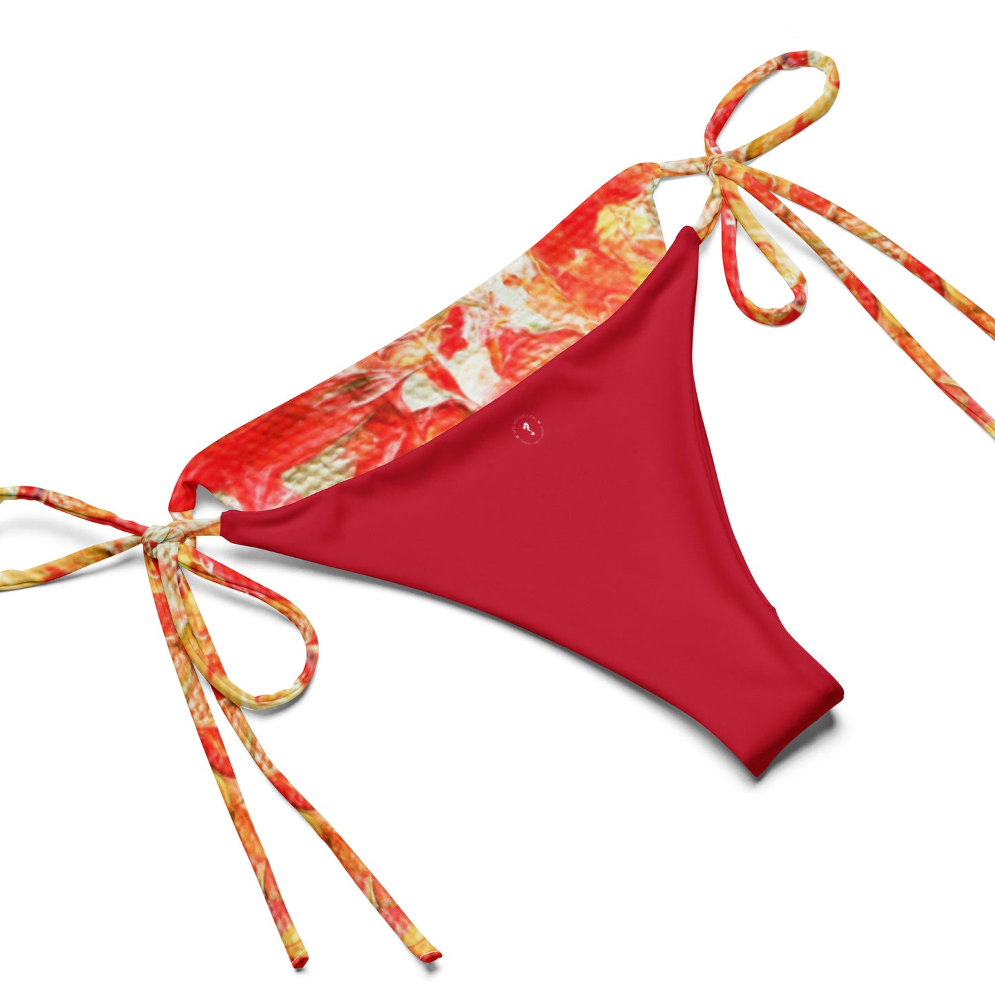 Fire - All-over print recycled string bikini
