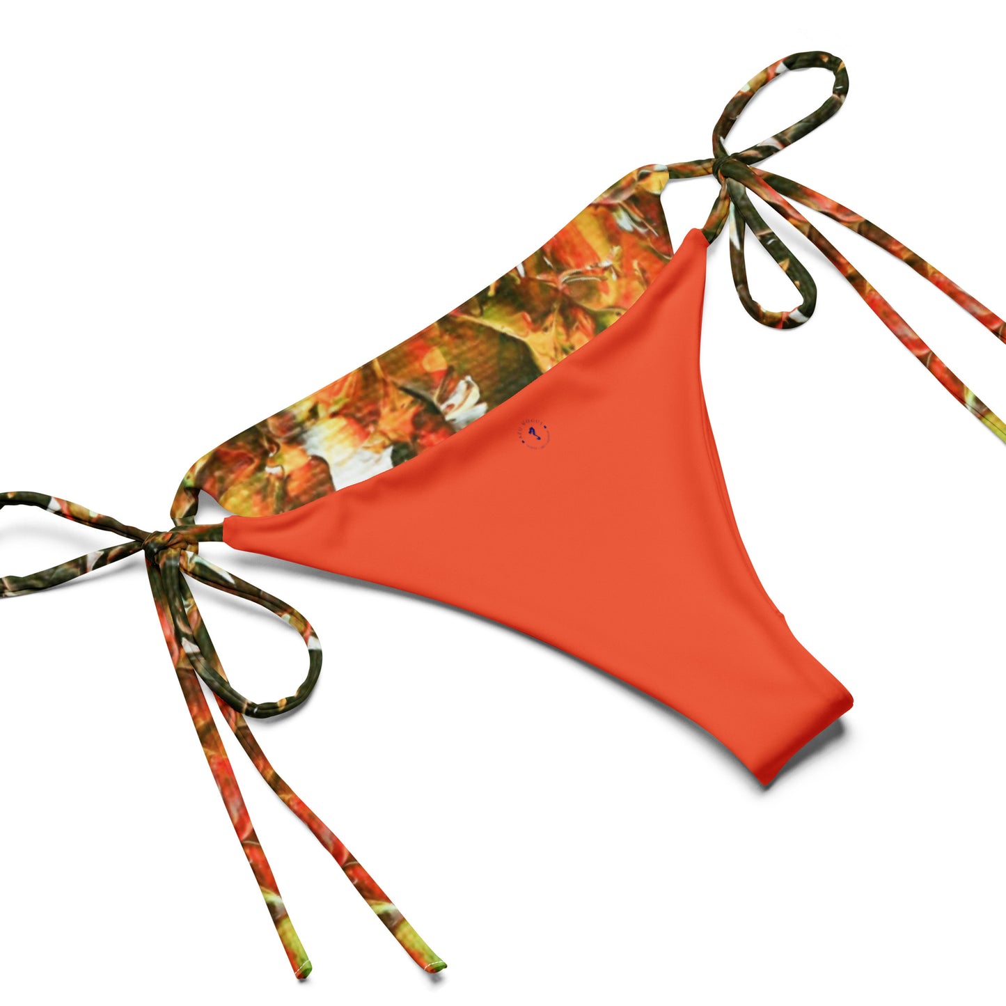 Earth - All-over print recycled string bikini
