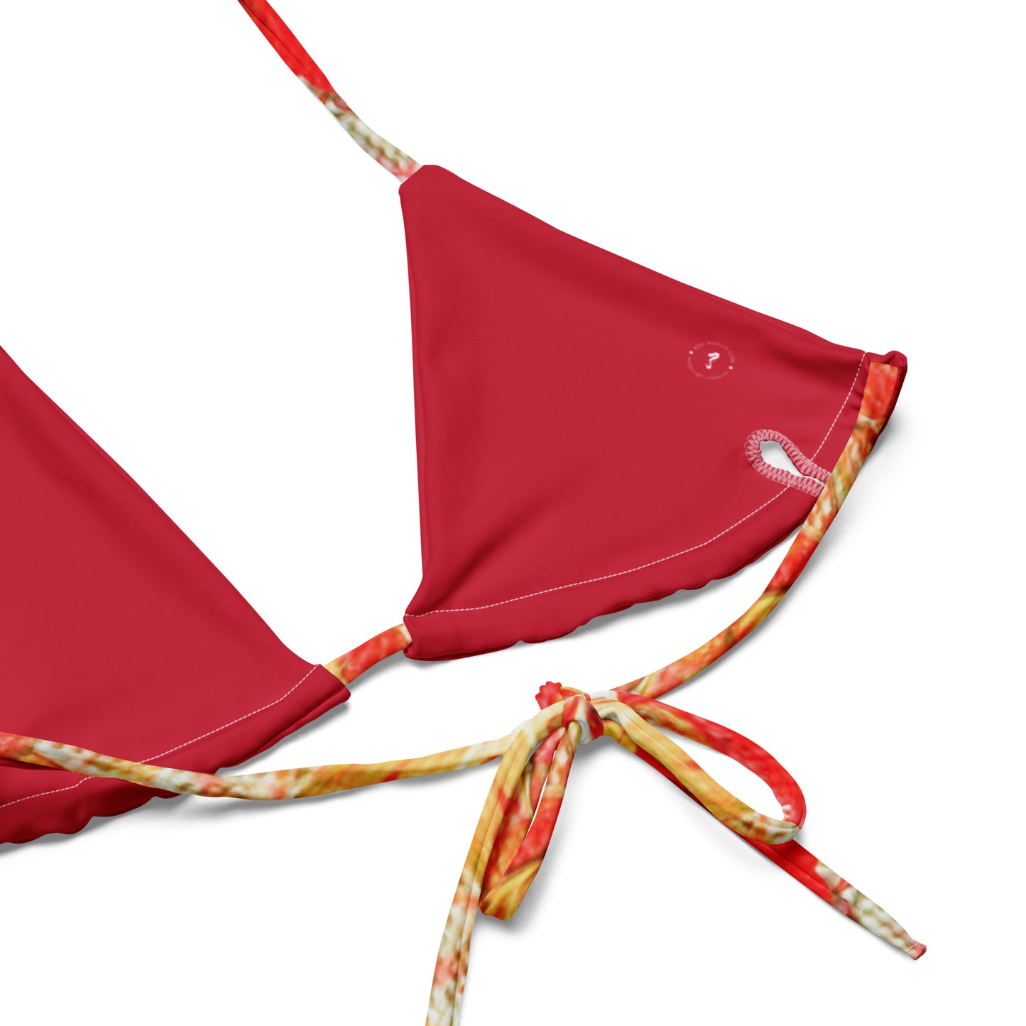 Fire - All-over print recycled string bikini