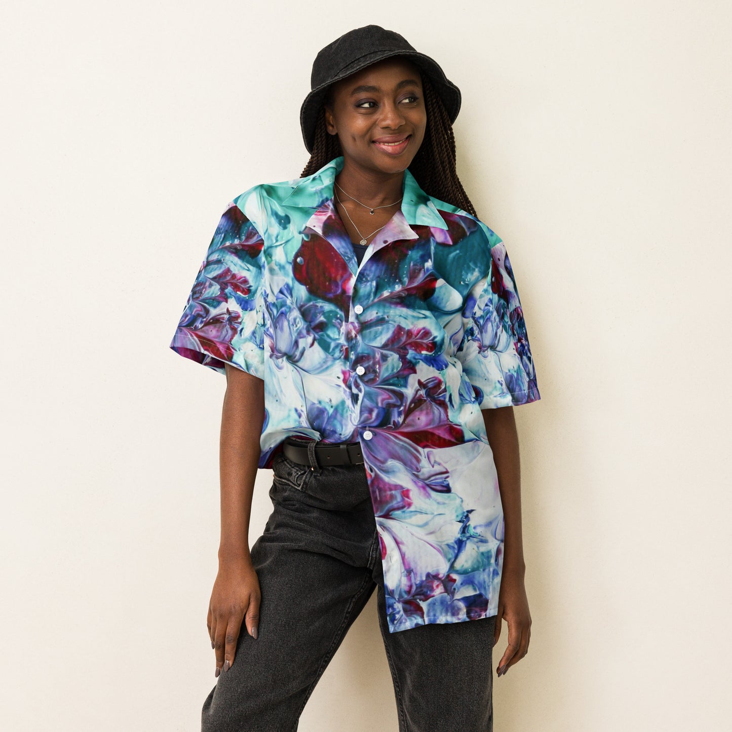 Lily Pads - Unisex button shirt