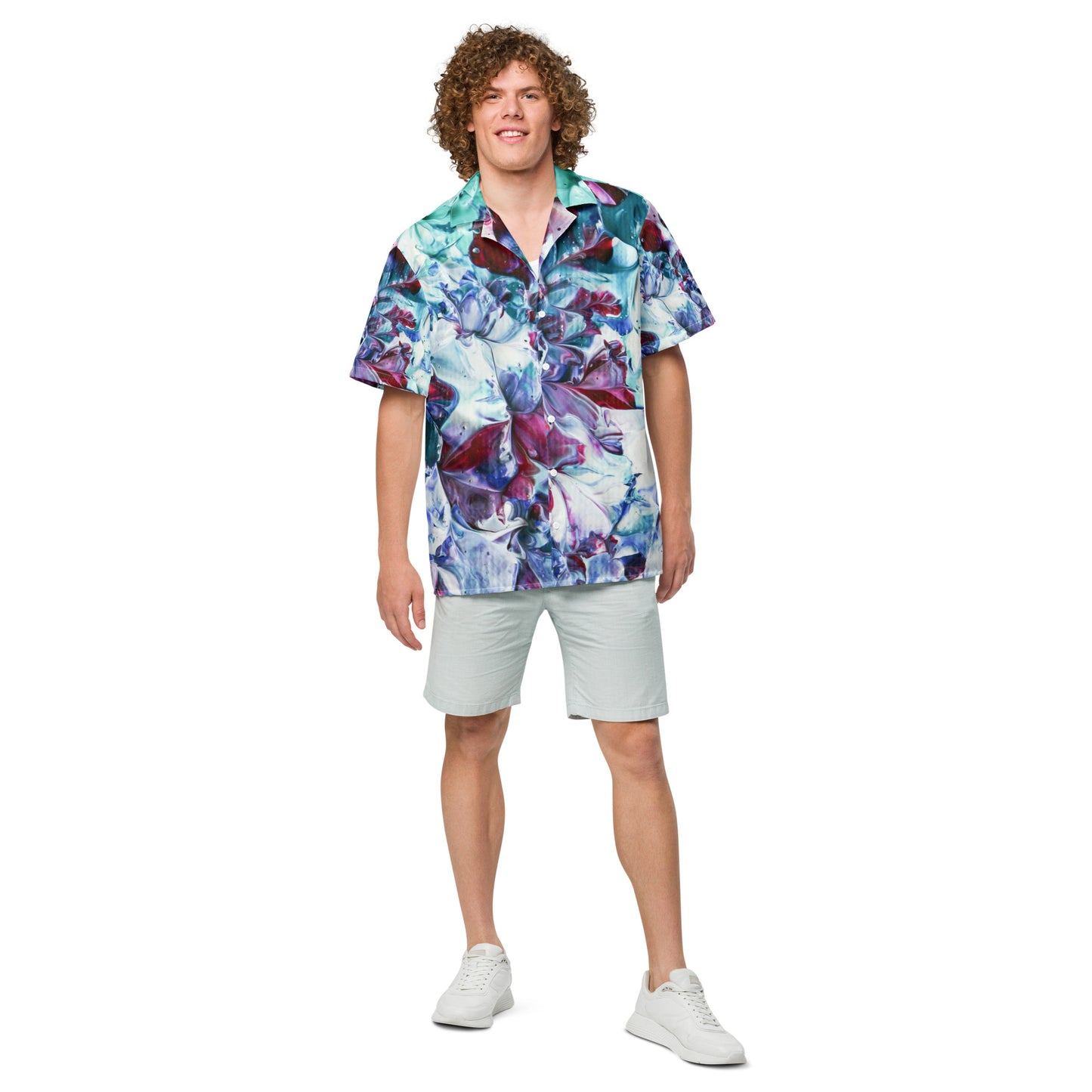 Lily Pads - Unisex button shirt