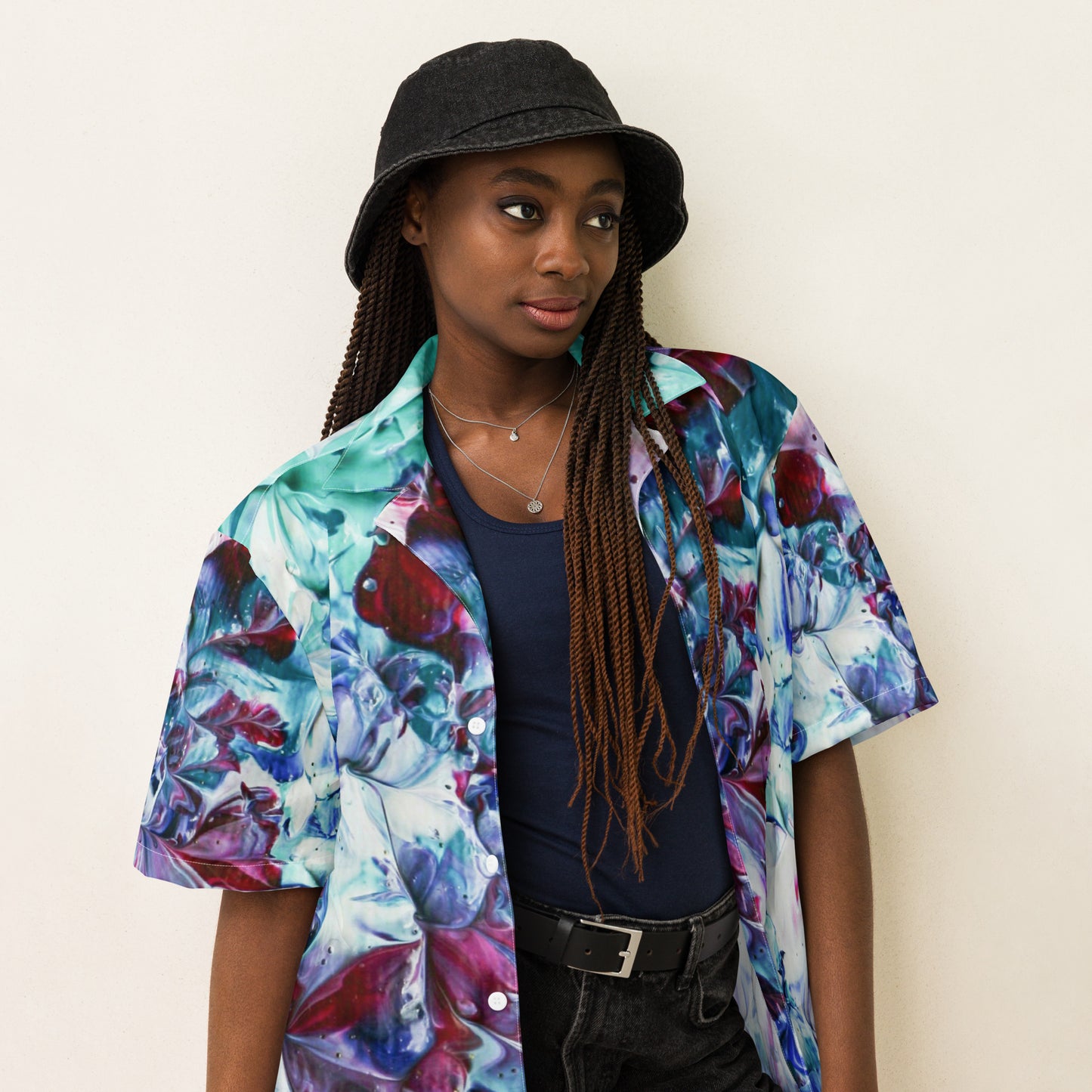 Lily Pads - Unisex button shirt
