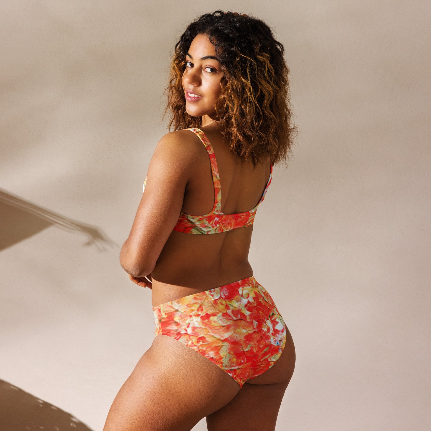 Fire - Recycled high-waisted bikini