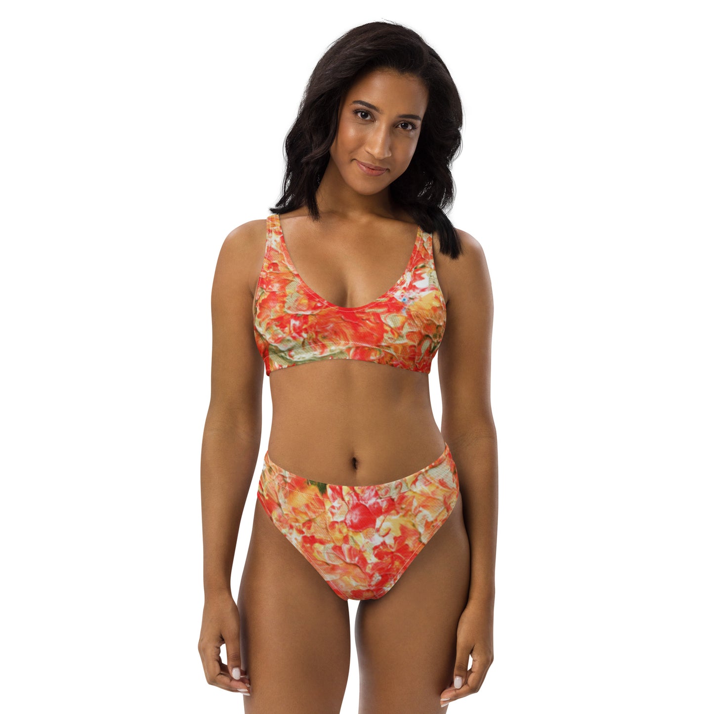 Fire - Recycled high-waisted bikini