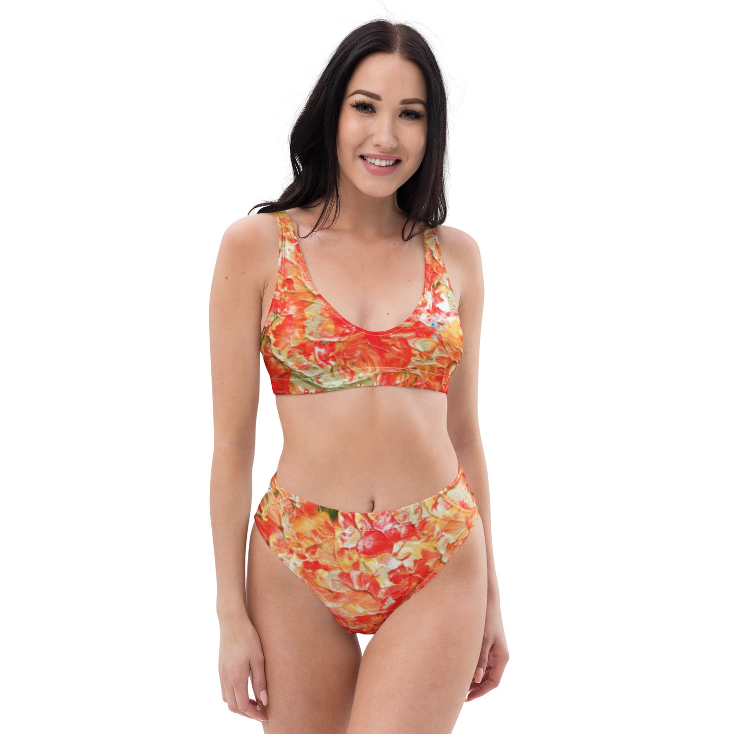 Fire - Recycled high-waisted bikini