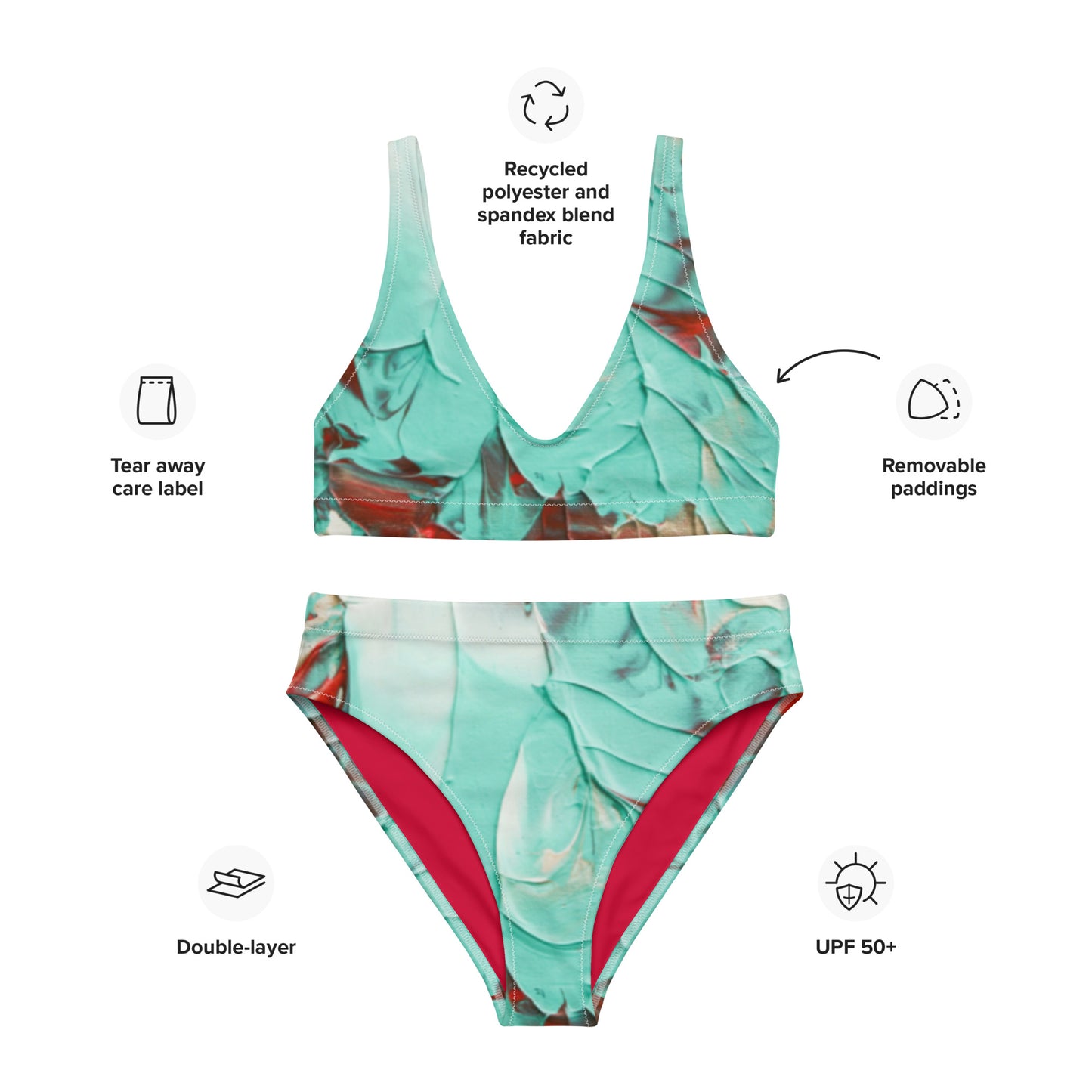 Tiffany - Recycled high-waisted bikini