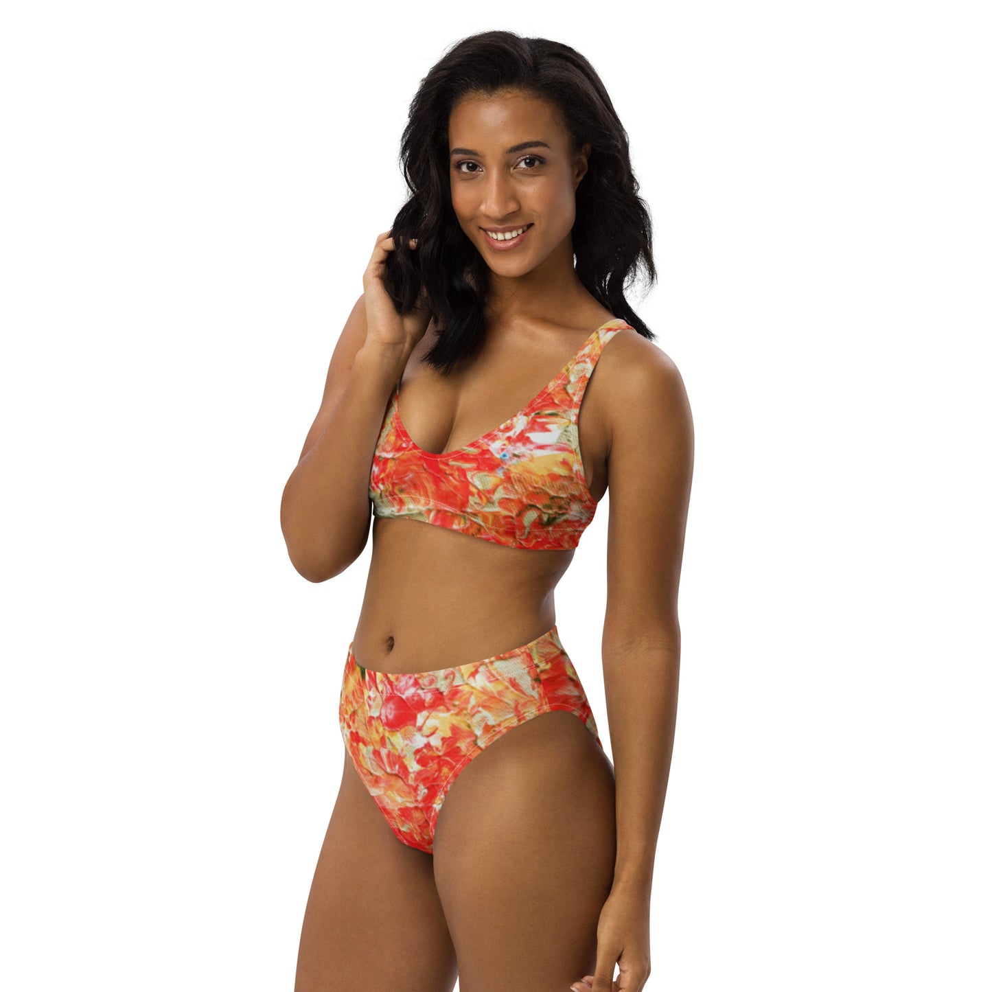 Fire - Recycled high-waisted bikini