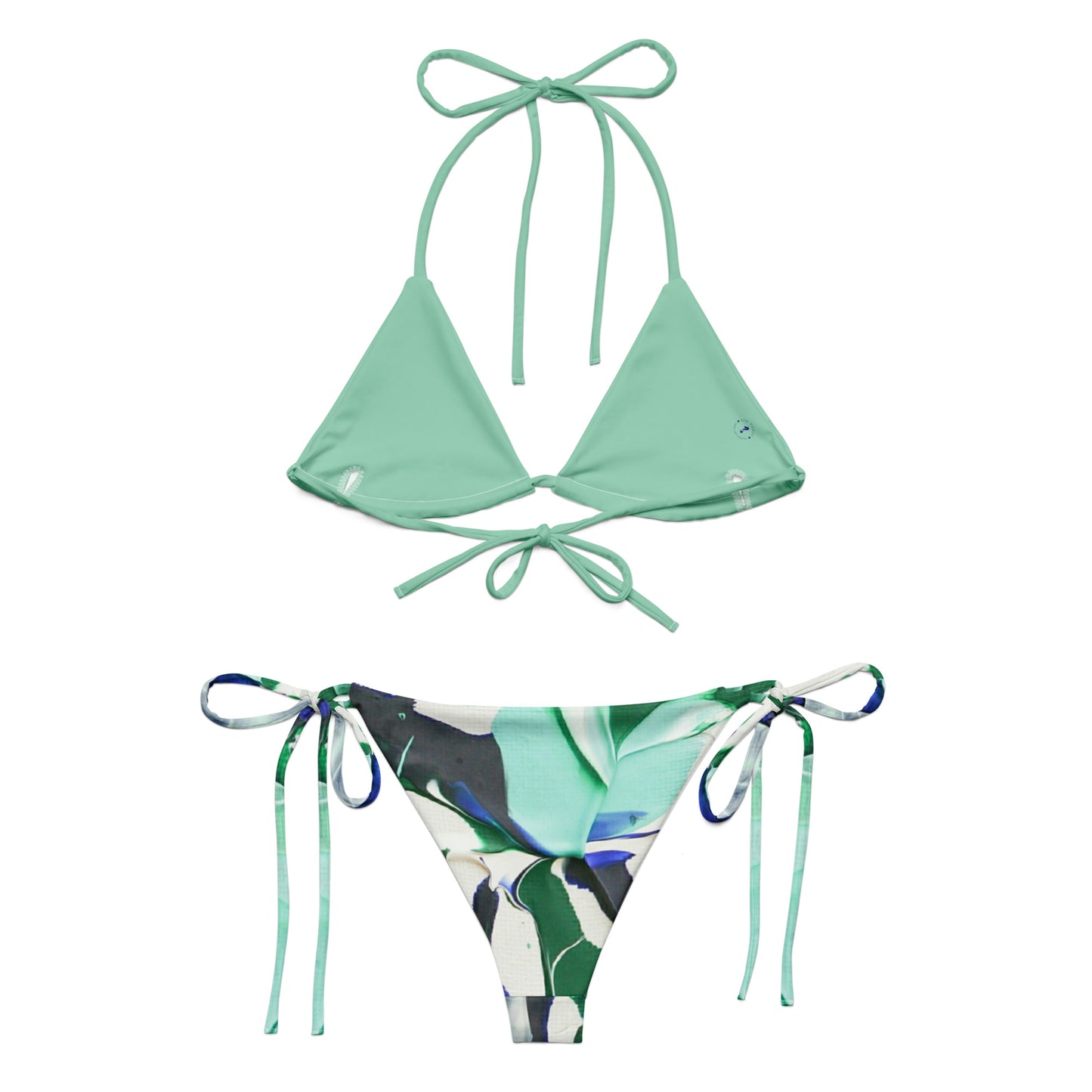 The Kiss - All-over print recycled string bikini