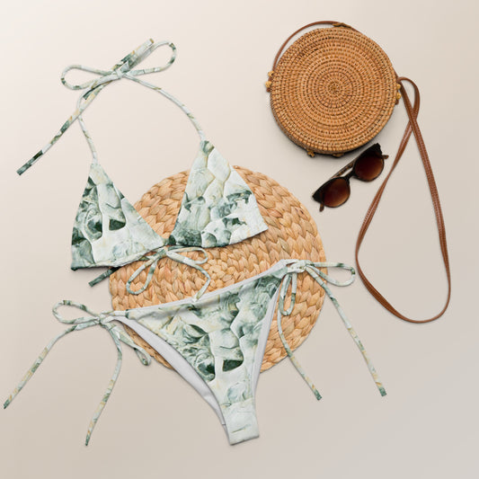 Air - All-over print recycled string bikini