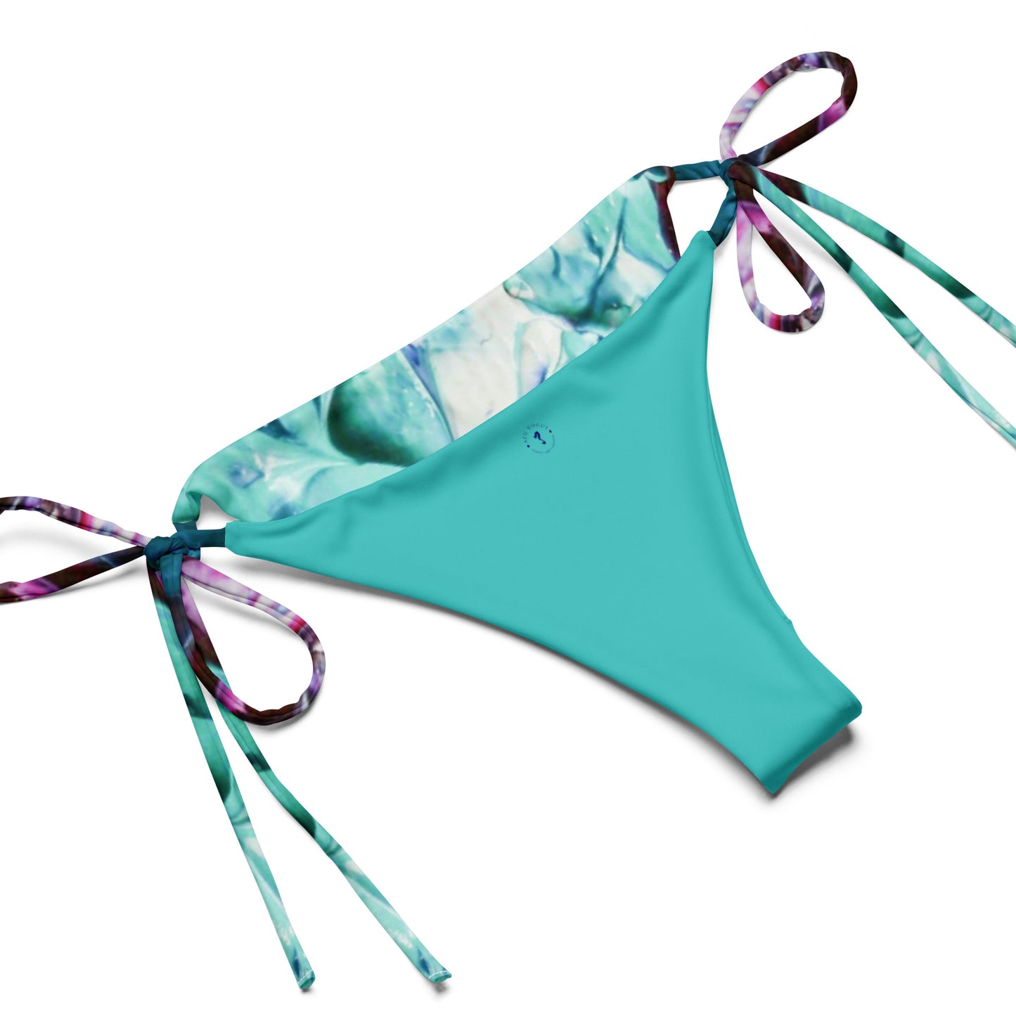 Lily Pads - All-over print recycled string bikini