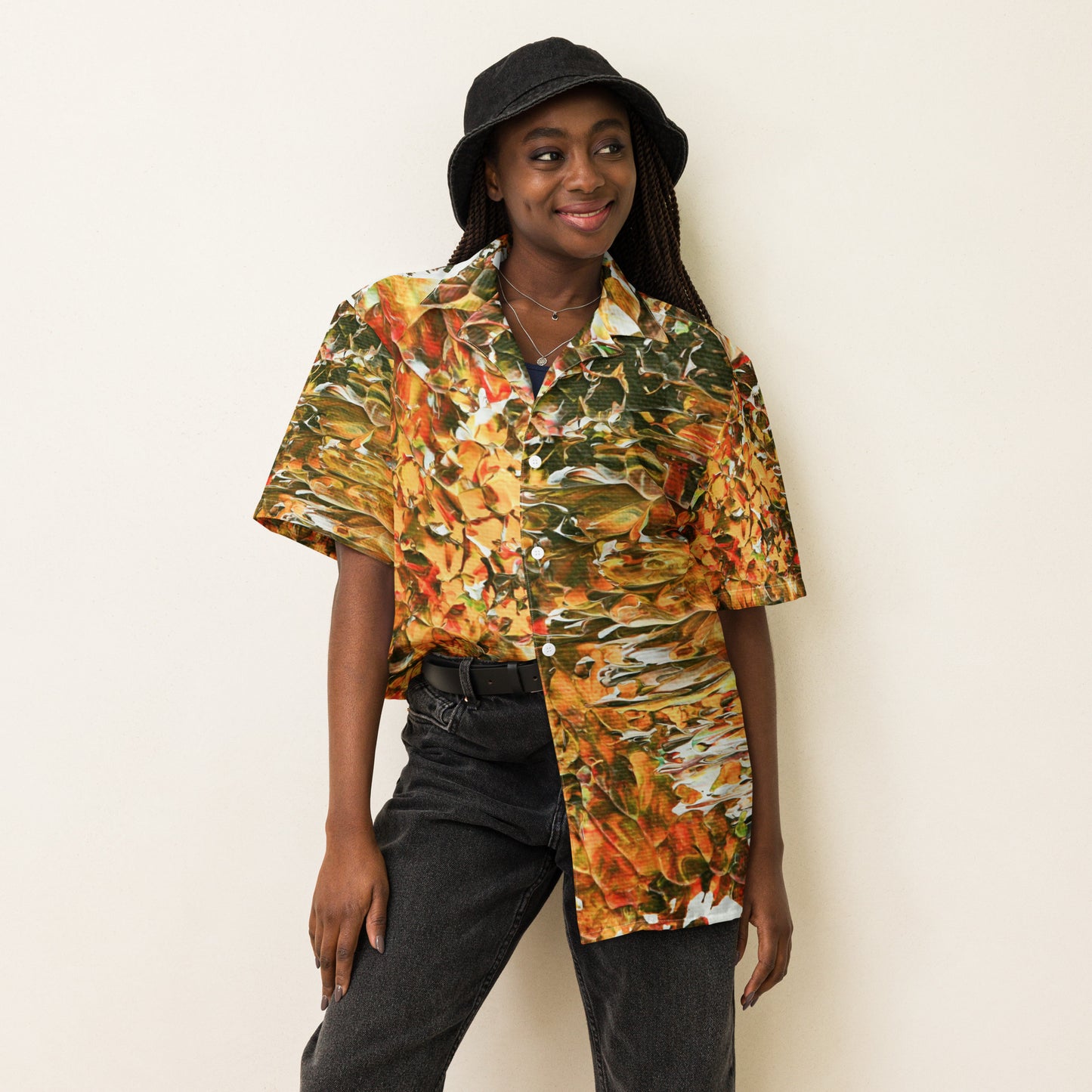 Earth - Unisex button shirt