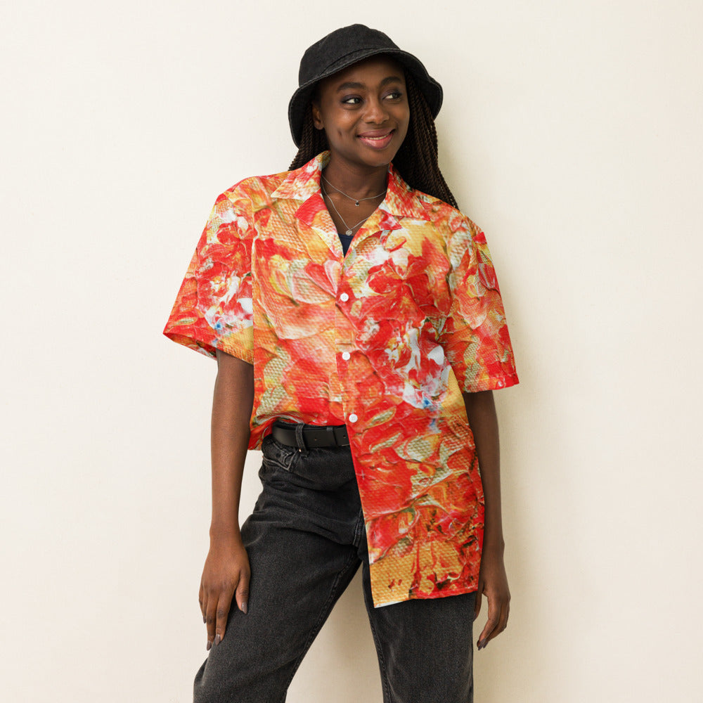 Fire - Unisex button shirt